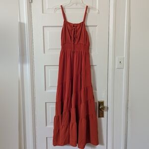Rust Red Renaissance Dress